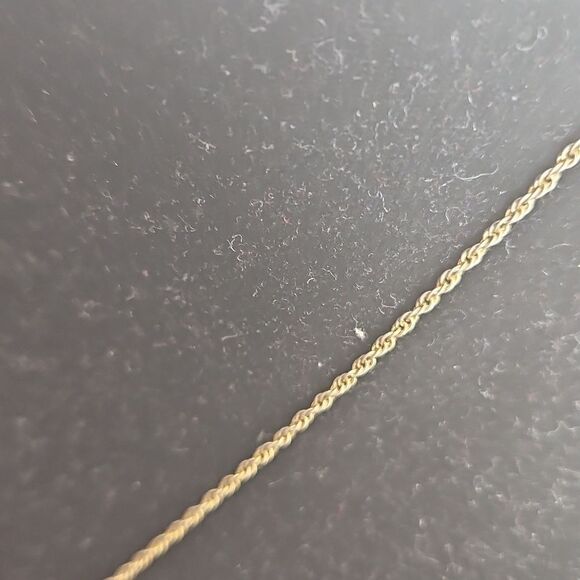 Monet Stamped Necklace & Earrings With Crystal Rhinestones Gold Plated - Picture 5 of 16